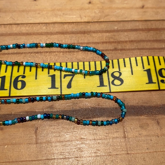 🌼✌️🌼 ‼️ BLUE SKY SEED BEED NECKLACES ‼️ - Picture 10 of 11